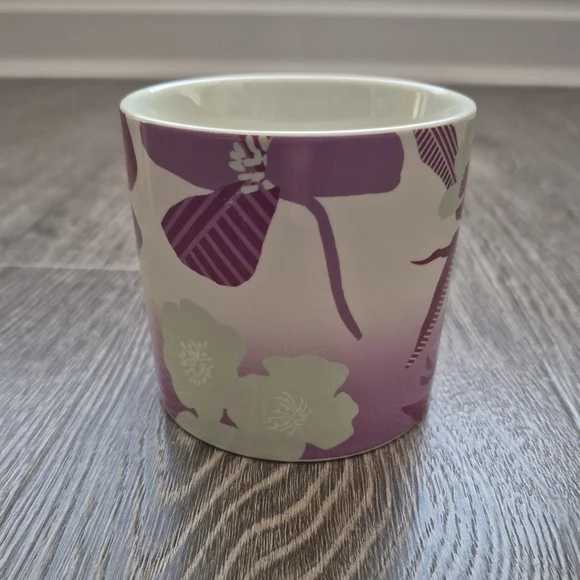 Starbucks Ceramic Floral Mug 12 oz Pink Purple Gray White NWT - Picture 4 of 7